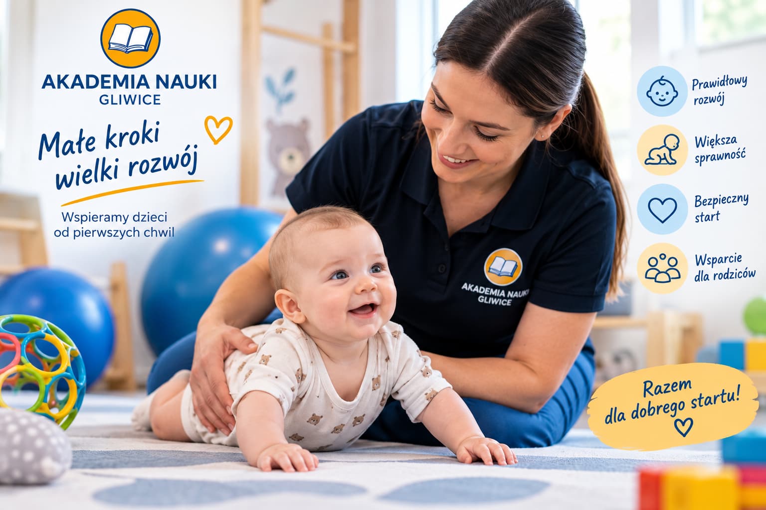 Fizjoterapeuta niemowląt w Gliwicach – wsparcie rozwoju dziecka